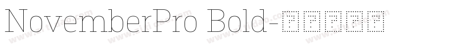NovemberPro Bold字体转换